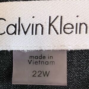 Calvin Klein Black Fabric Dress